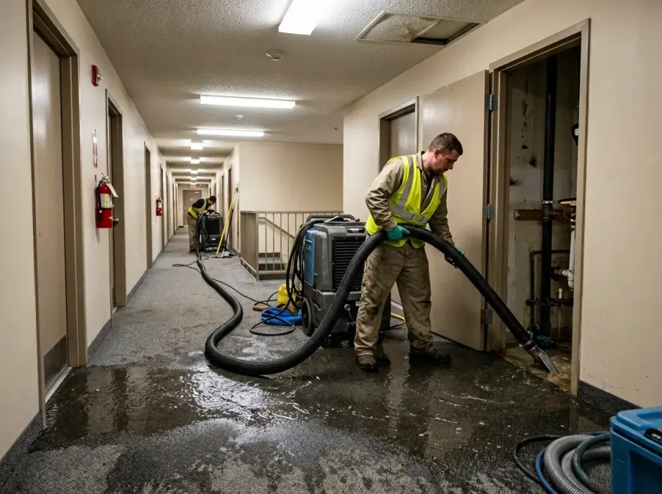 multi-unit-apartment-hallway-f-005 — frequently asked questions, Emergency Burst Pipe Water Extraction & Removal in Difficul…